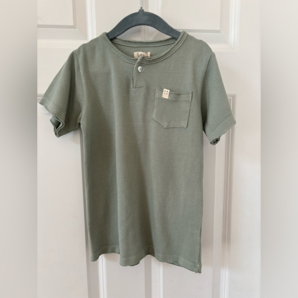 Lali kids textured Henley shirt cotton size 8